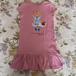 Polo Bear Cotton Jersey Tee Dress Size 7